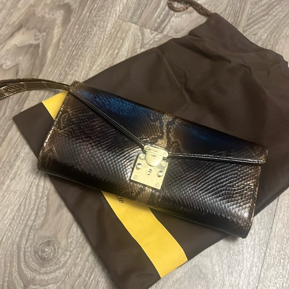 Snake Skin Clutch